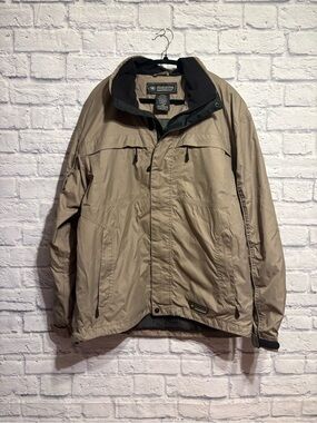 Wetskins Men’s Tan Raincoat with Black Interior Large
